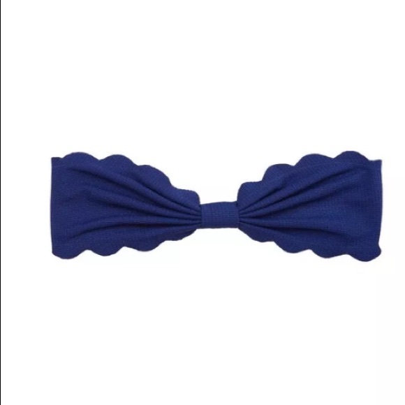NWT Marysia Scalloped Blue Bikini Top - Picture 2 of 8
